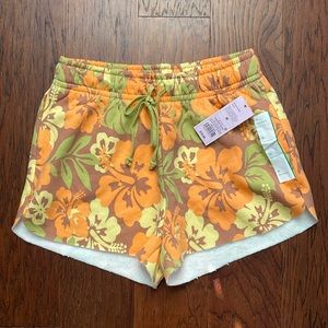 NWT - Wild Fable Hawaiian Print Jersey Shorts with Drawstring Size M